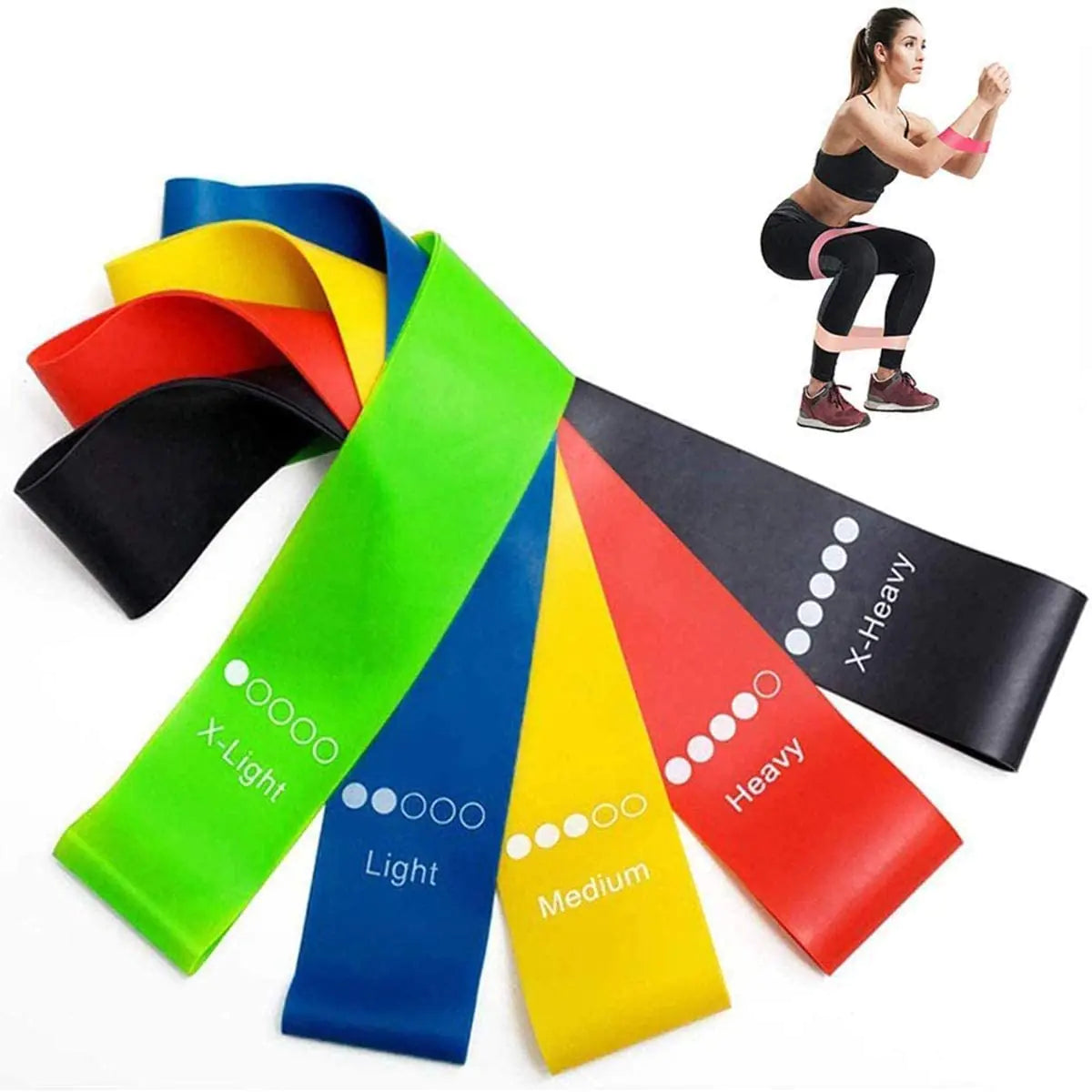 Resistance Exercise Bands 5pcs-Geeked Rehab