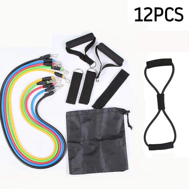 17 Pieces Resistance Bands Set-Geeked Rehab