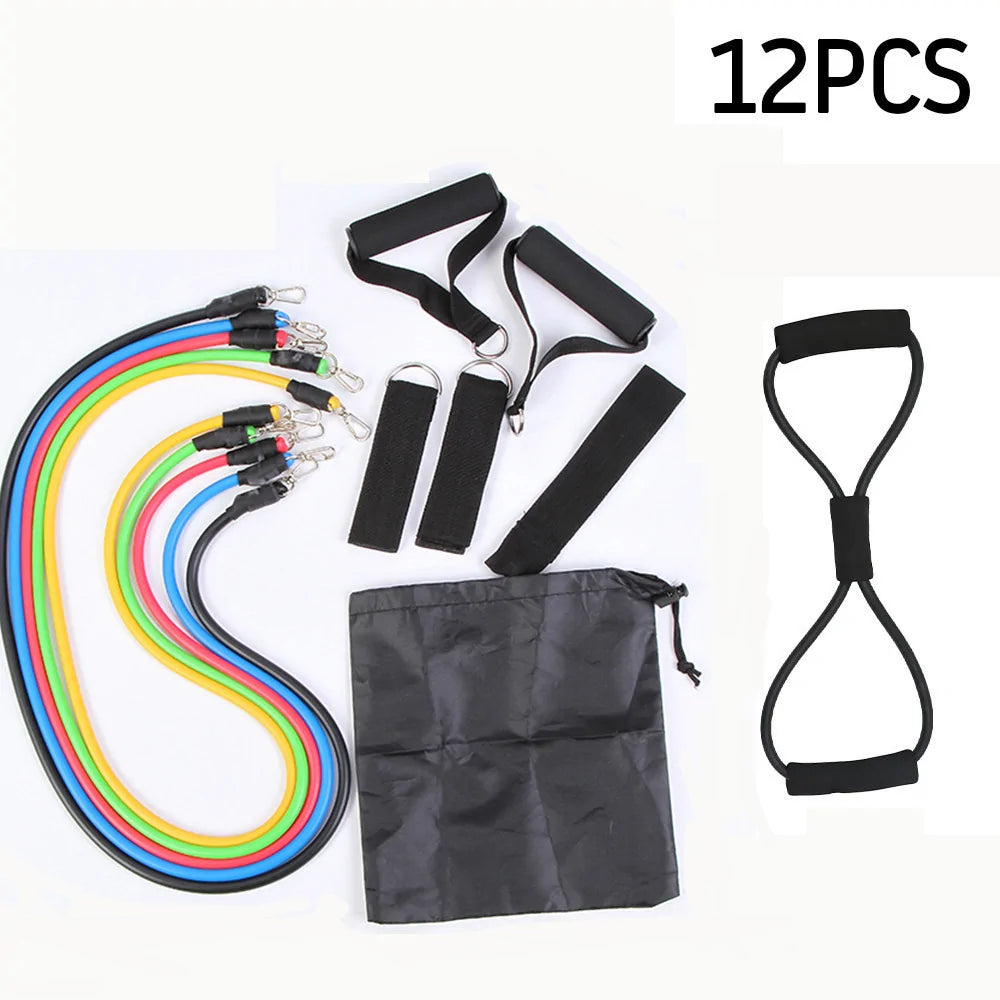 17 Pieces Resistance Bands Set-Geeked Rehab