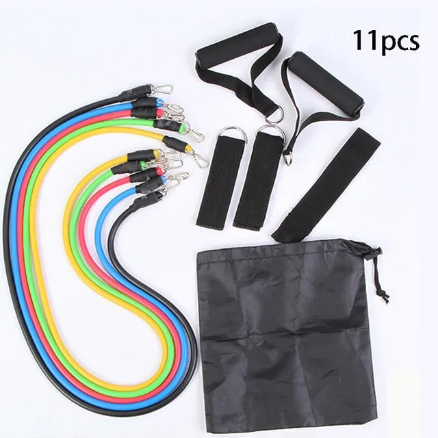 17 Pieces Resistance Bands Set-Geeked Rehab